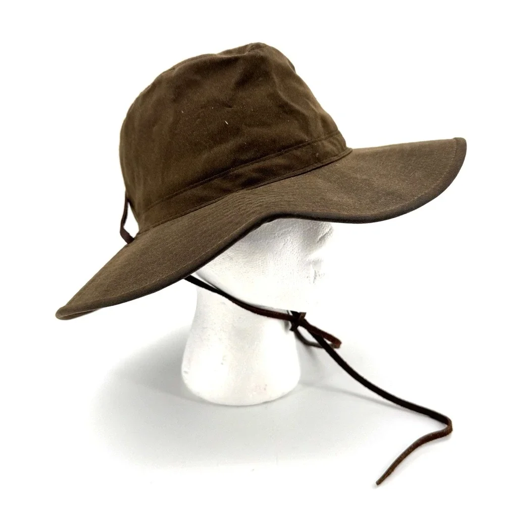 Dorfman Pacific Bucket Hat Size Medium Brown Bendable Indie Jones Style